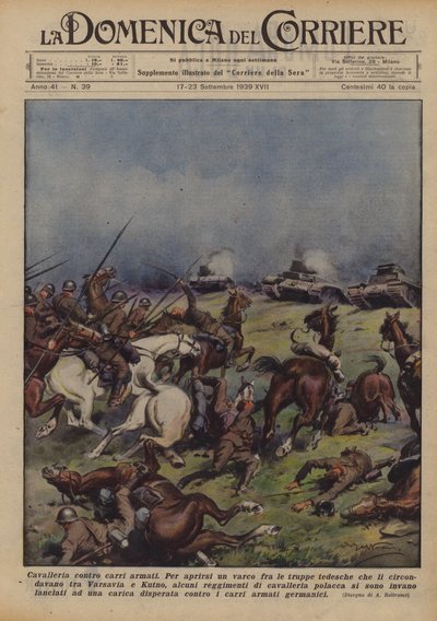 Lovasság a tankok ellen alkotó: Achille Beltrame