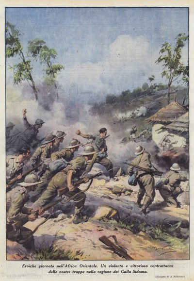 Hősi napok Kelet-Afrikában alkotó: Achille Beltrame