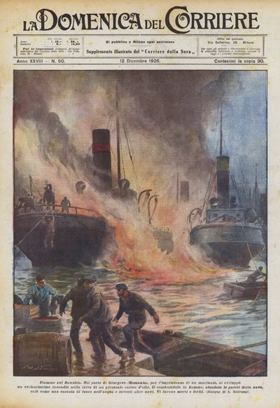 Lángok a Dunán alkotó: Achille Beltrame