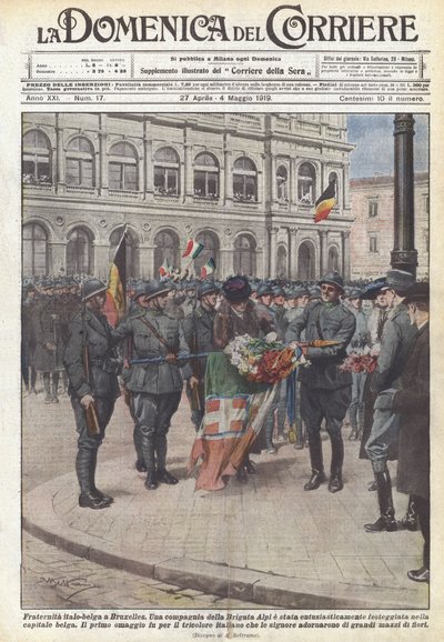 Olasz-belga testvériség Brüsszelben alkotó: Achille Beltrame