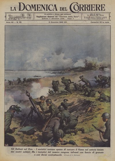 Az olaszok a Donnál alkotó: Achille Beltrame