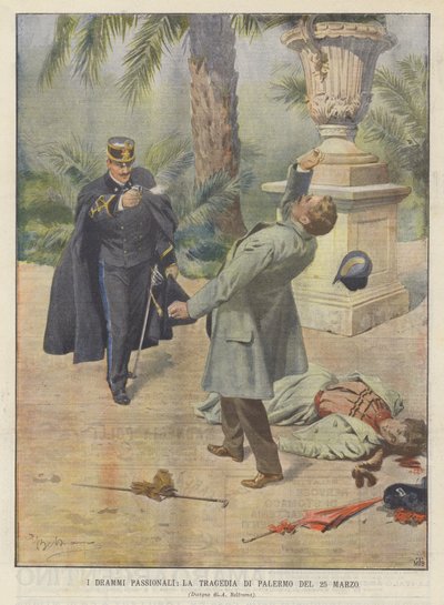 Szenvedélyes drámák, A palermói tragédia március 25-én alkotó: Achille Beltrame