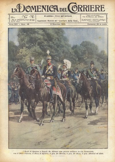A spanyol királyok Nápolyban alkotó: Achille Beltrame