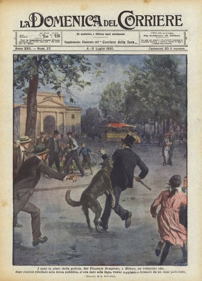 Kutyák a rendőrség segítségére alkotó: Achille Beltrame