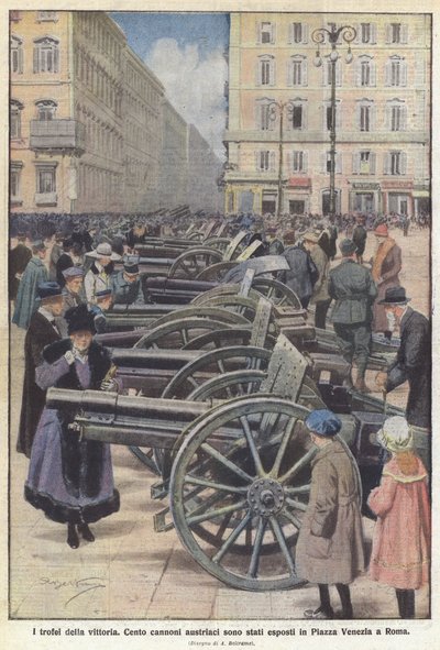 A győzelem trófeái alkotó: Achille Beltrame