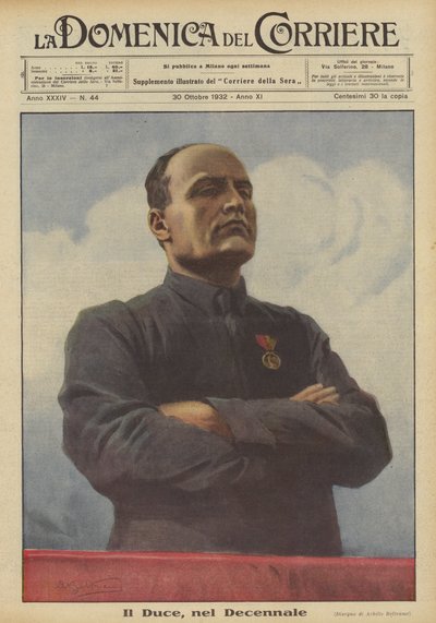 Il Duce, a Decennialban alkotó: Achille Beltrame