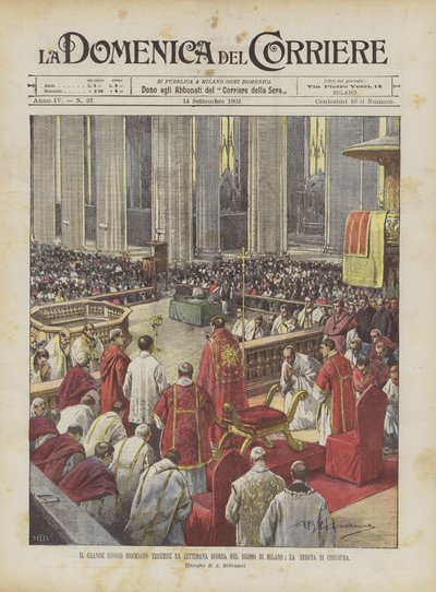 Múlt héten tartották a milánói dómban a Nagy Egyházmegyei Zsinatot, a záróülés alkotó: Achille Beltrame