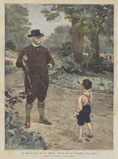 Umberto király Magánéletében, Te See Staa Ti A Mazzamm La Mia Gajna? alkotó: Achille Beltrame