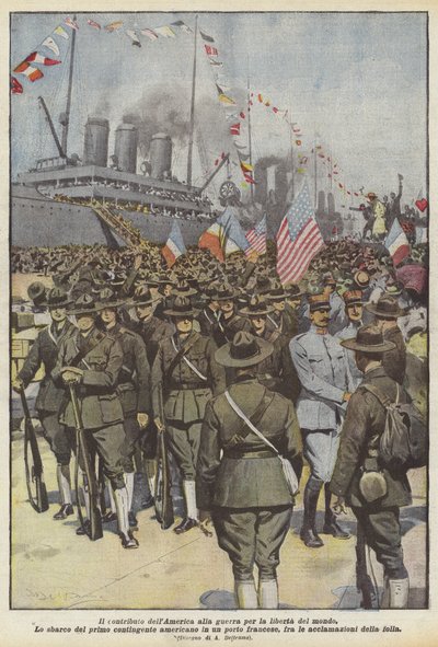 Amerika hozzájárulása a világszabadságért folytatott háborúhoz alkotó: Achille Beltrame