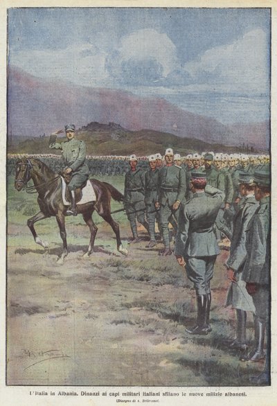 Olaszország Albániában alkotó: Achille Beltrame
