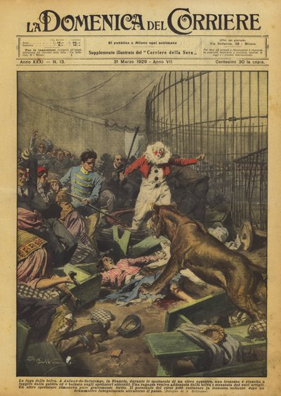 A fenevad repülése alkotó: Achille Beltrame