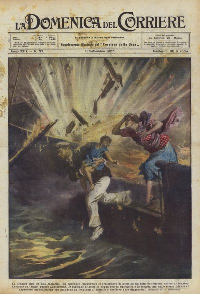 Egy család tragikus vége alkotó: Achille Beltrame
