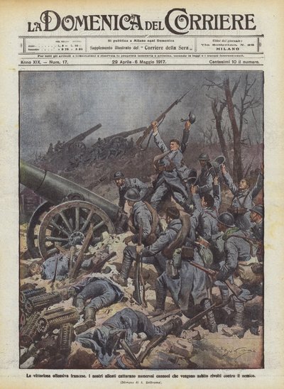 A győztes francia offenzíva alkotó: Achille Beltrame