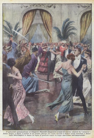 Amerika-ellenes agitáció Japánnak alkotó: Achille Beltrame