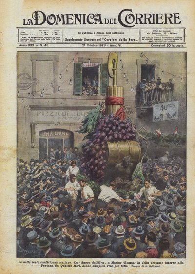 A gyönyörű hagyományos olasz fesztiválok alkotó: Achille Beltrame