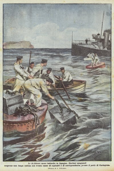 Bűnöző német támadások Spanyolországban alkotó: Achille Beltrame