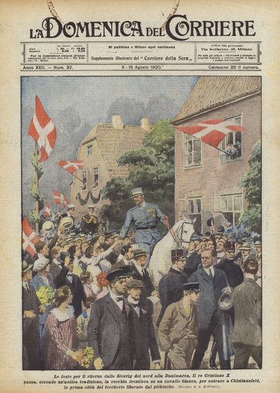 Észak-Slesvigből Dániába való visszatérés ünnepei alkotó: Achille Beltrame
