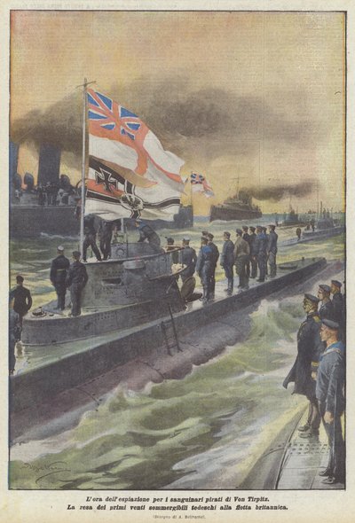 Engesztelés Von Tirpitz vérszomjas kalózaiért alkotó: Achille Beltrame