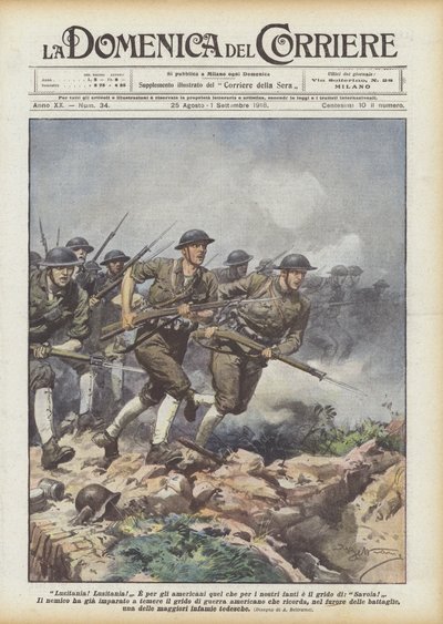 Lusitania! Lusitania! alkotó: Achille Beltrame