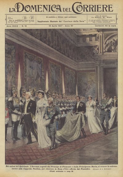 A Quirinale termeiben alkotó: Achille Beltrame