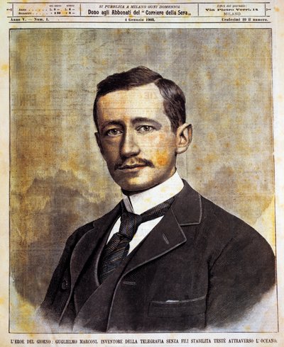 Guglielmo Giovanni Maria Marconi portréja (Bologna alkotó: Achille Beltrame