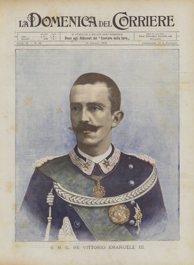 S M Vittorio Emanuele király III alkotó: Achille Beltrame