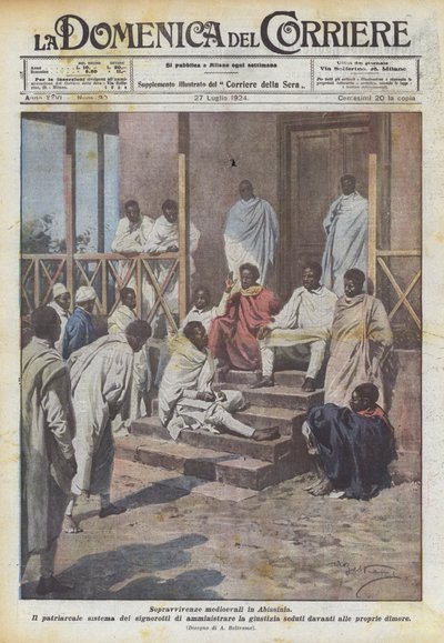 Középkori túlélések Abesszíniában alkotó: Achille Beltrame