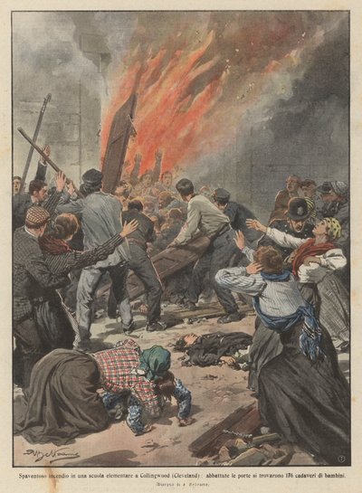 Ijesztő tűz egy általános iskolában Collingwoodban (Cleveland), bezárják az ajtókat? alkotó: Achille Beltrame