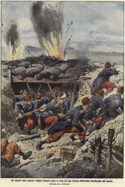 A háború eseményei alkotó: Achille Beltrame