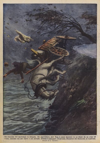 Dráma a rossz időjárásról Írországban alkotó: Achille Beltrame