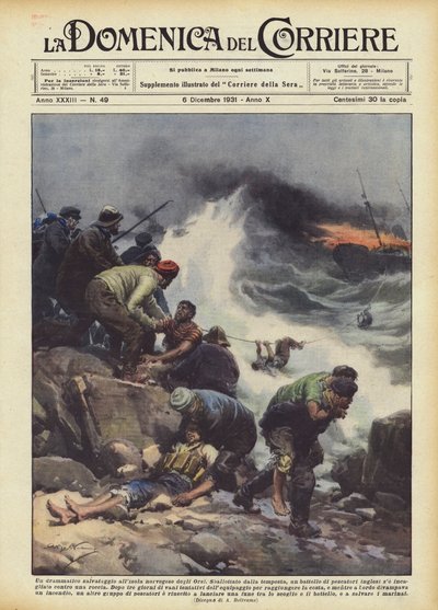 Drámai mentés a norvég medveszigeten alkotó: Achille Beltrame