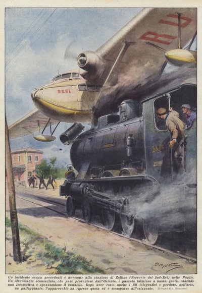Példátlan baleset történt a pugliai Zollino állomáson (Ferrovie del Sud-Est) alkotó: Achille Beltrame