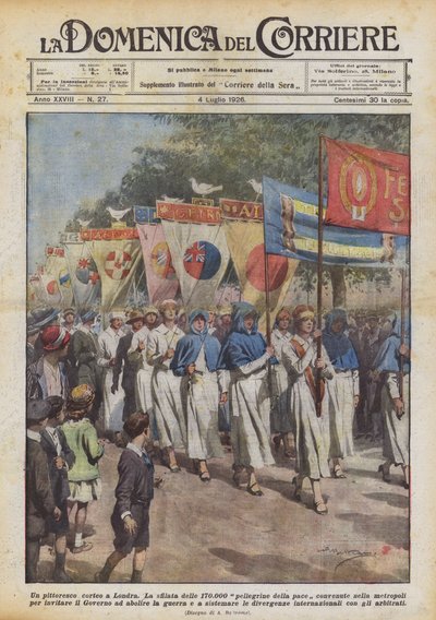 Színes felvonulás Londonban alkotó: Achille Beltrame