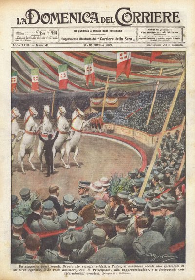 Szép királyi gesztus alkotó: Achille Beltrame