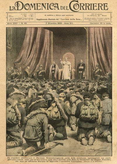 Egyedülálló fogadás a Vatikánban alkotó: Achille Beltrame