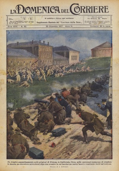 Tragikus lázadás a kaliforniai Folsom börtöneiben alkotó: Achille Beltrame