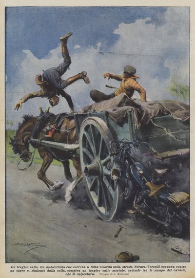 Tragikus ugrás alkotó: Achille Beltrame