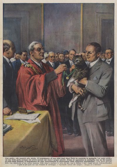 Egy macska? ami be fog vonulni a történelembe alkotó: Achille Beltrame