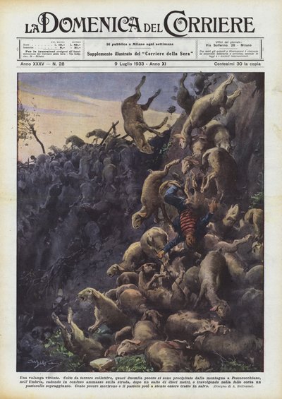 Élő lavina alkotó: Achille Beltrame