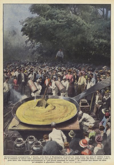 Unamericanata pantagruelica alkotó: Achille Beltrame