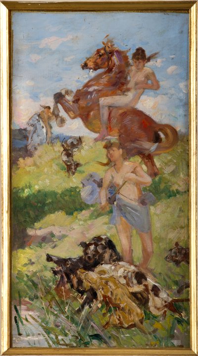 Vadászhelyszín alkotó: Achille Boschi