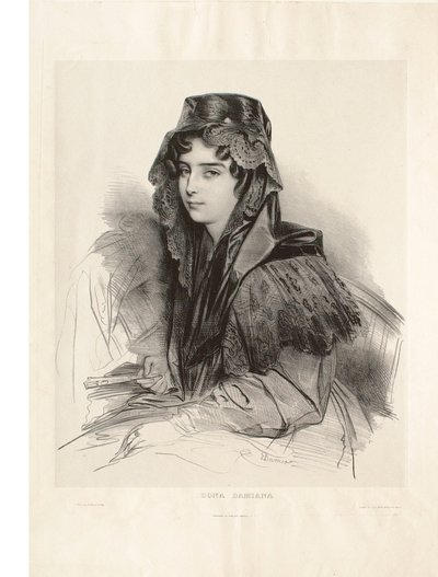 Dona Damiana alkotó: Achille Devéria