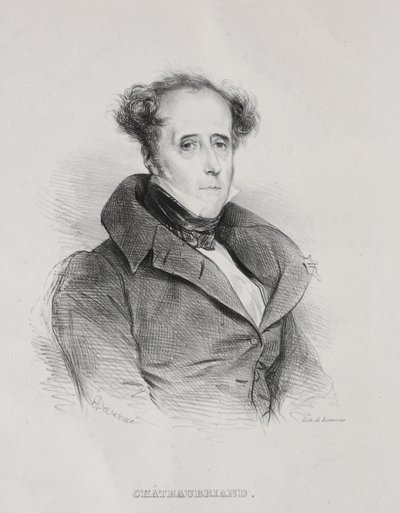 Francois René Auguste Victome de Chateaubriand alkotó: Achille Devéria