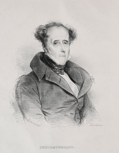 Francois Rene Auguste Victome de Chateaubriand. alkotó: Achille Devéria