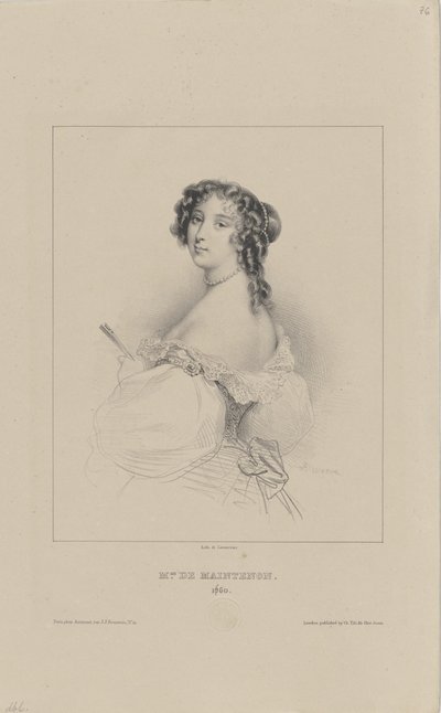 Françoise dAubigné, Marquise de Maintenon 1635-1719, 1830-1840. alkotó: Achille Devéria