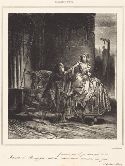 Burgundiai Johanna alkotó: Achille Devéria
