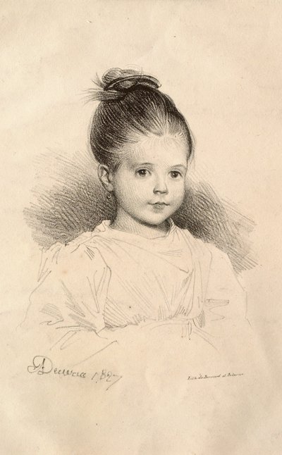 Marie de Clérambault kisasszony (Mlle. Marie de Clérambault) alkotó: Achille Devéria