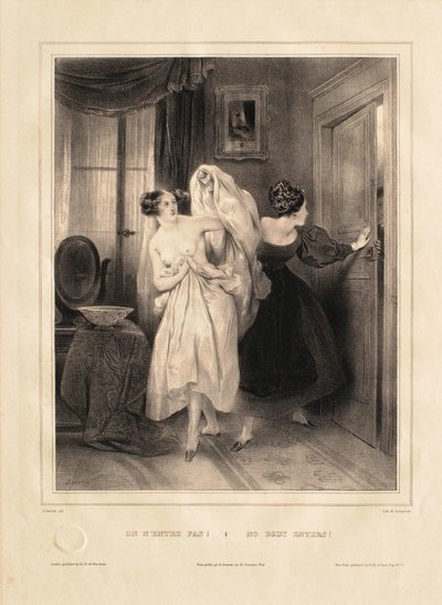Senki sem léphet be! alkotó: Achille Devéria