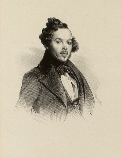 Emilien Desmaisons (1812-1880) rajzoló és litográfus portréja. (IFF 65) alkotó: Achille Devéria