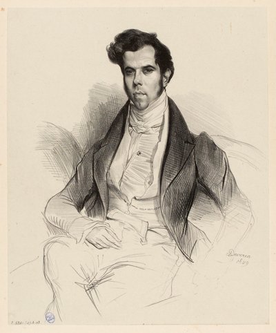 Horace Say (1794-1860) közgazdász és képviselő portréja alkotó: Achille Devéria